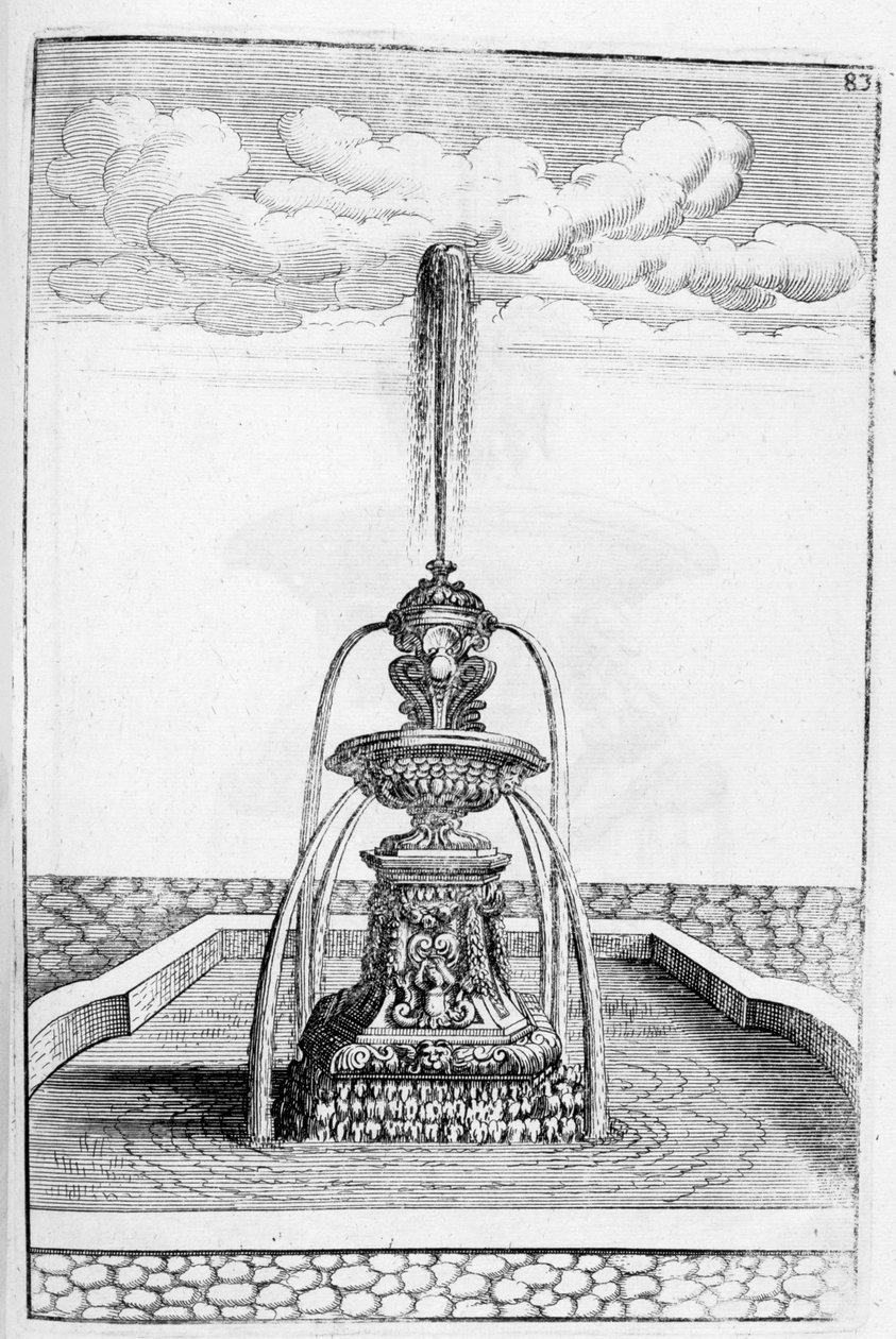 Fontenedesign, 1664 av Georg Andreas Bockler
