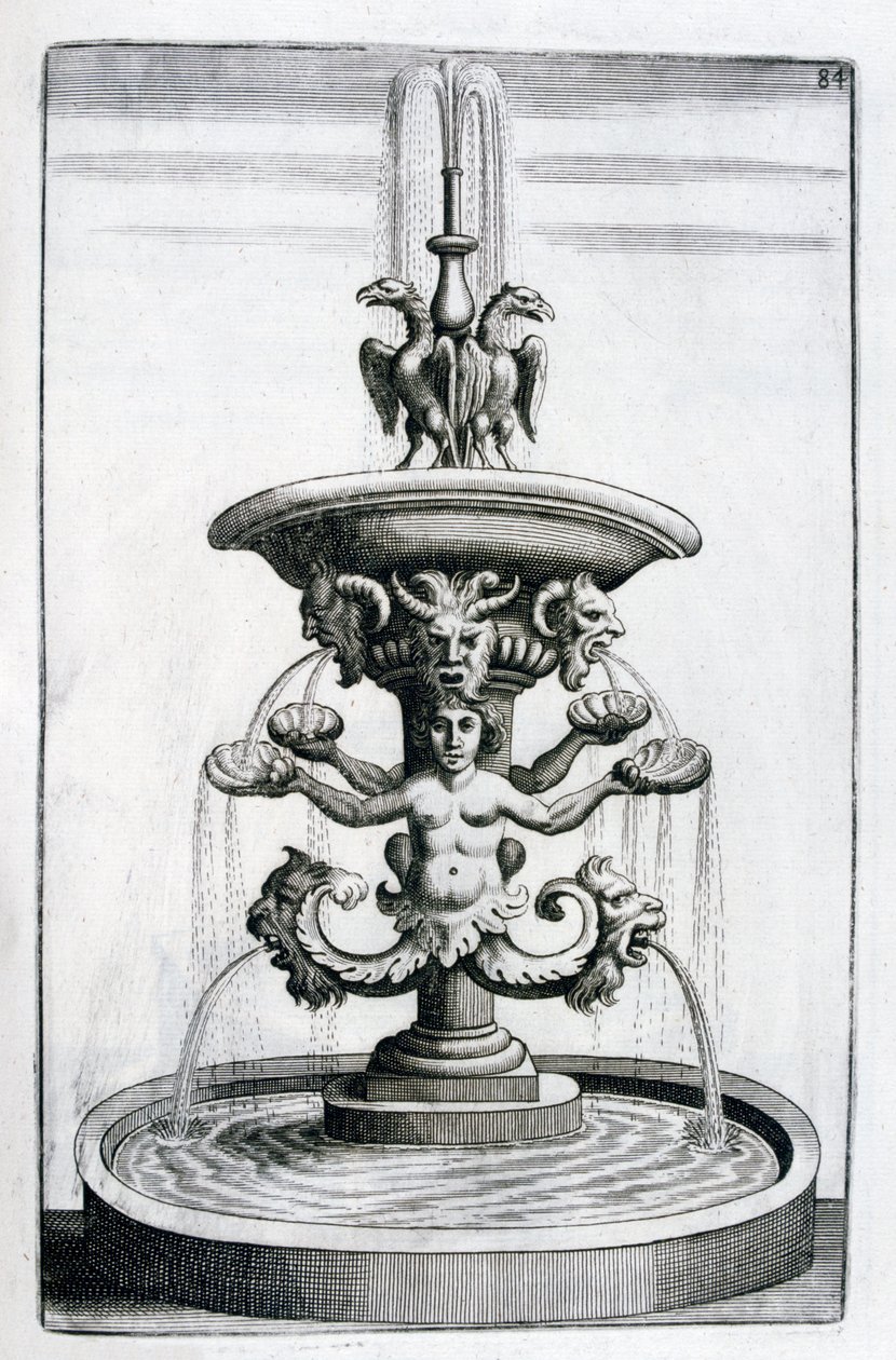 Fontenedesign, 1664 av Georg Andreas Bockler