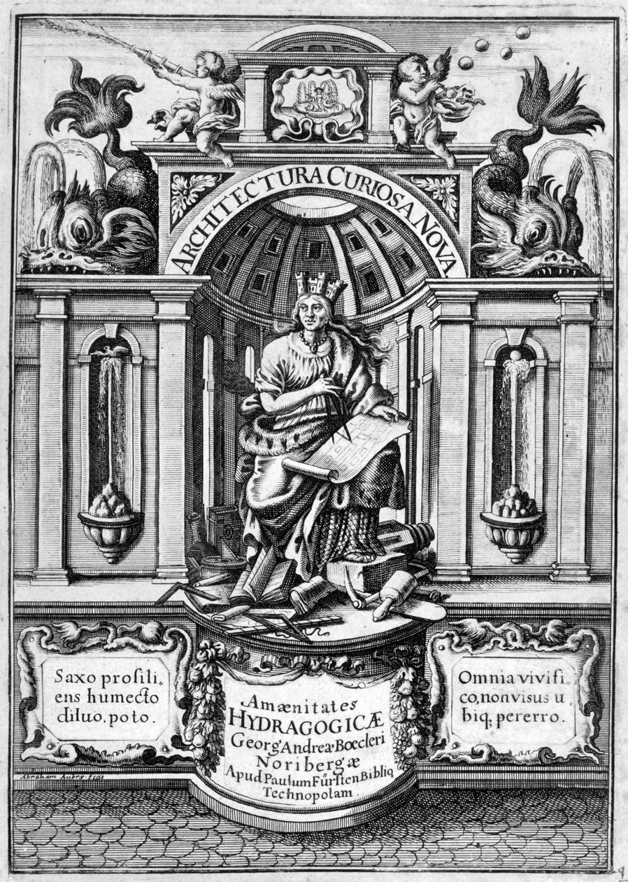 Forsiden til Architectura Curiosa Nova, 1664 av Georg Andreas Bockler