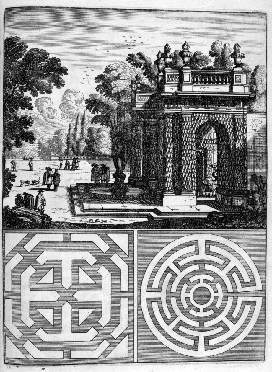 Hus- og hagedesign, 1664 av Georg Andreas Bockler