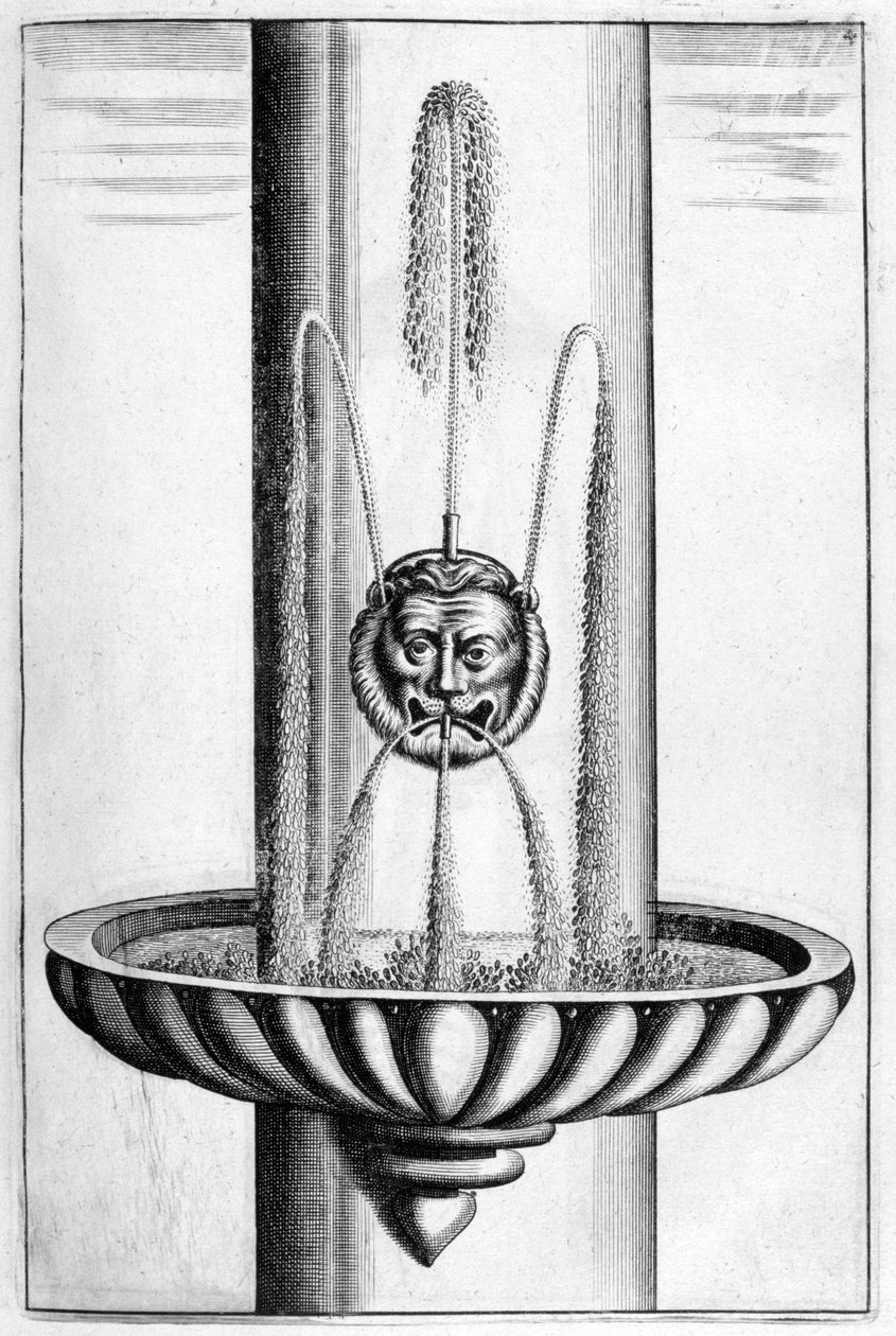 Dekorativ fontenedesign, 1664 av Georg Andreas Bockler