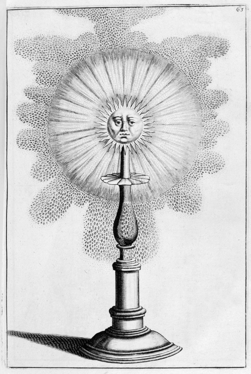 Solpyntfontenedesign, 1664 av Georg Andreas Bockler