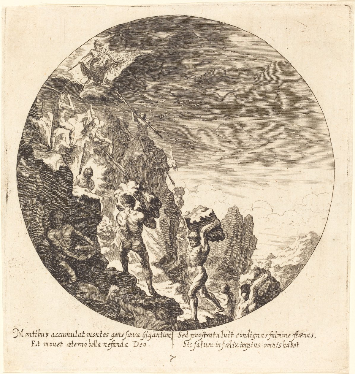 Giants frastøtt av Jove av Georg Andreas Wolfgang the Elder