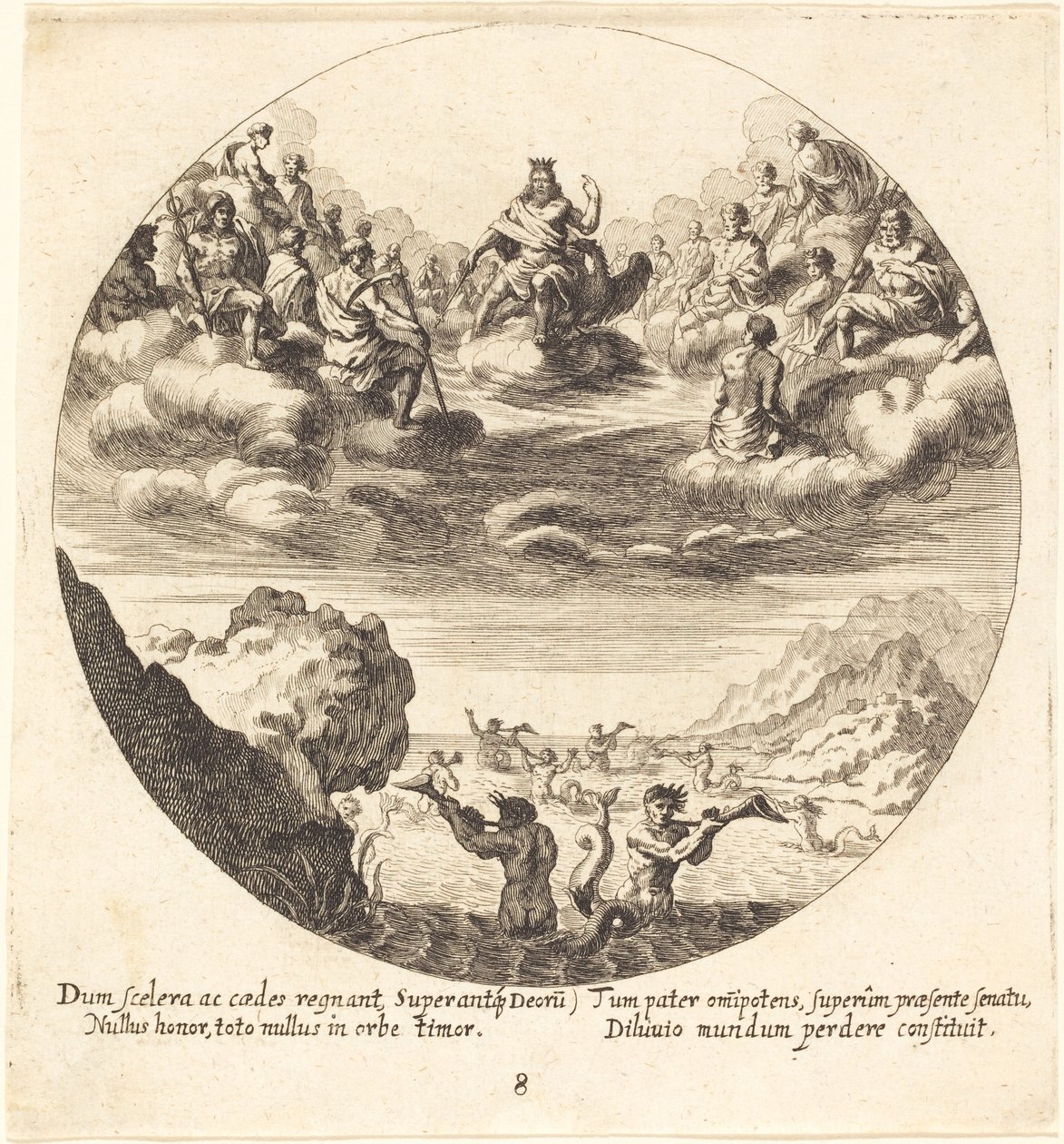 Jove og gudene av Georg Andreas Wolfgang the Elder