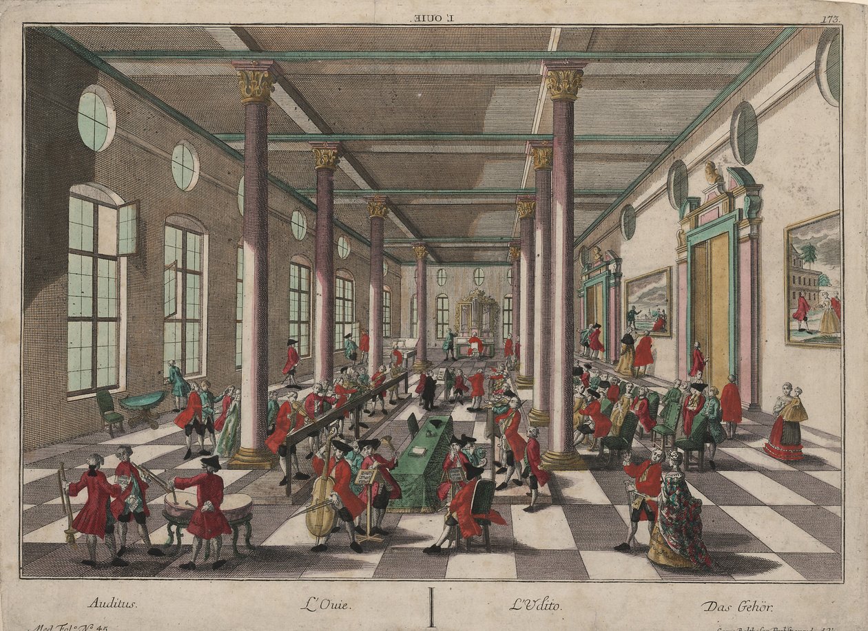 Allegorien om hørselen av Georg Balthasar Probst