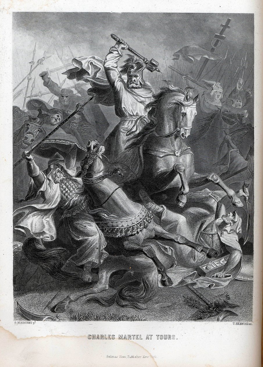 Charles Martel på Tours, 1882 av Georg Bleibtreu
