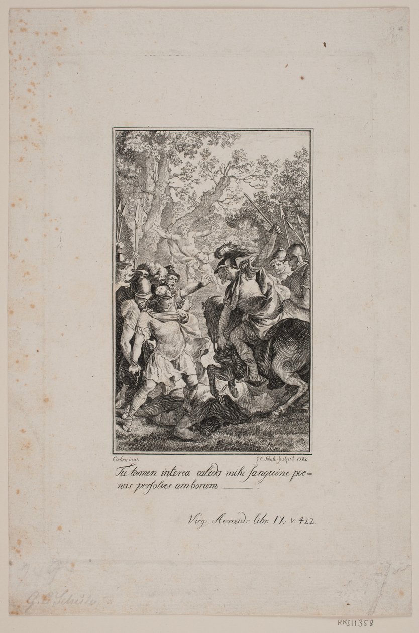 Illustrasjon for Virgils Aeneid av Georg Christian Schule