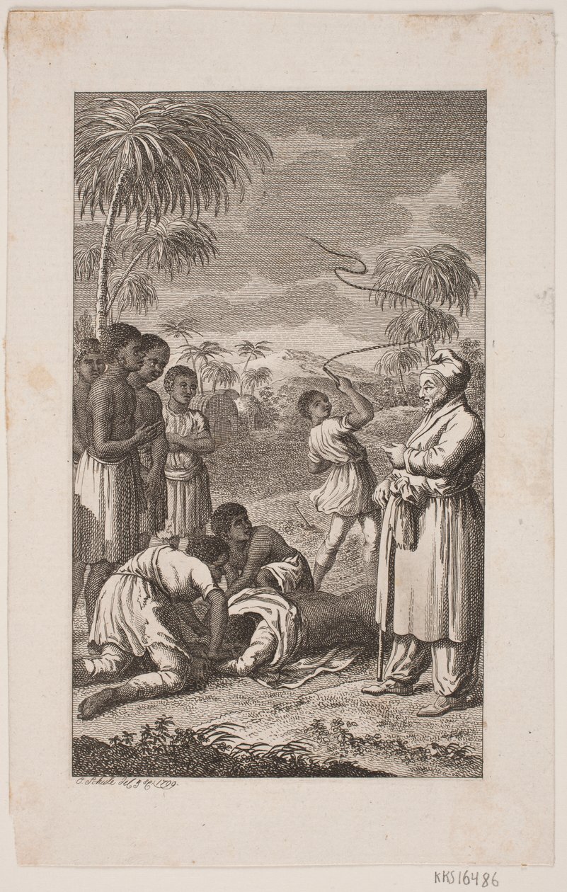 Svart slave blir pisket av Georg Christian Schule