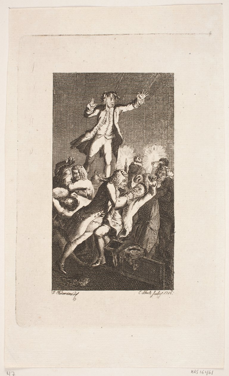 Tittelvignetten for Smolletts "Peregrine Pickles Incidents" av Georg Christian Schule