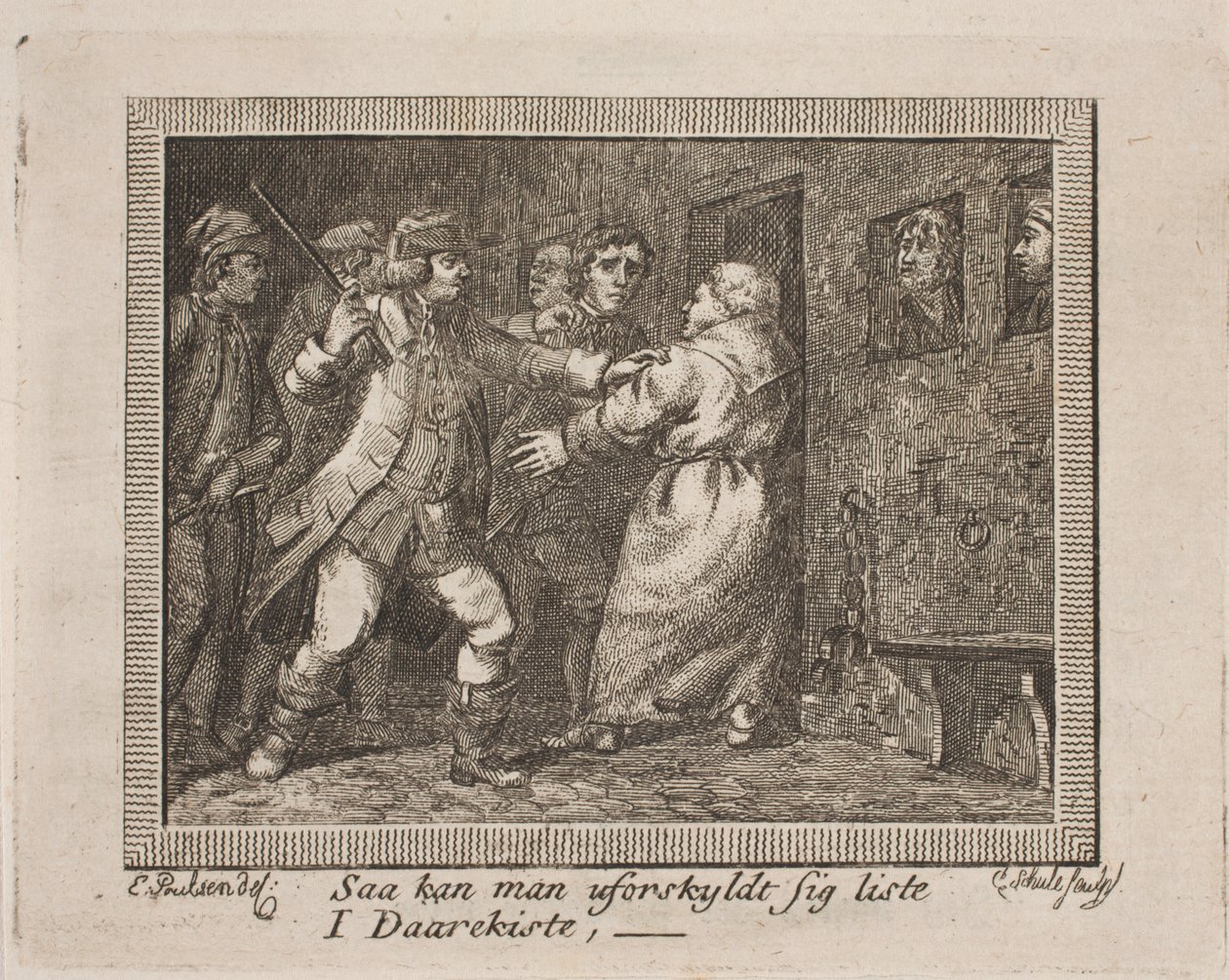 Vignett for J. H. Wessels "Alle skrifter" av Georg Christian Schule