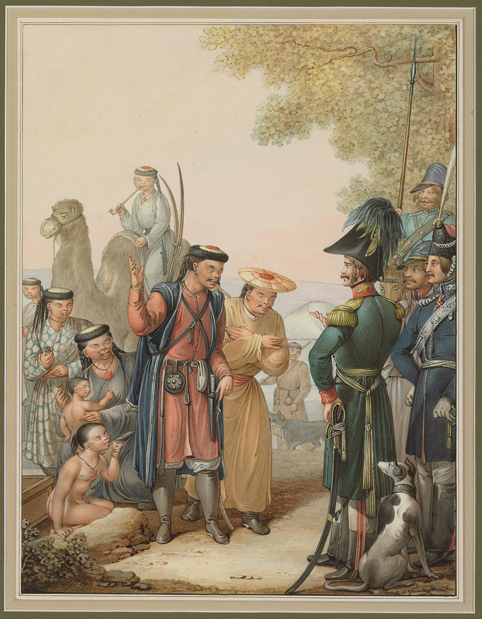 Kosakker og Kalmyks, av Georg Emanuel Opitz