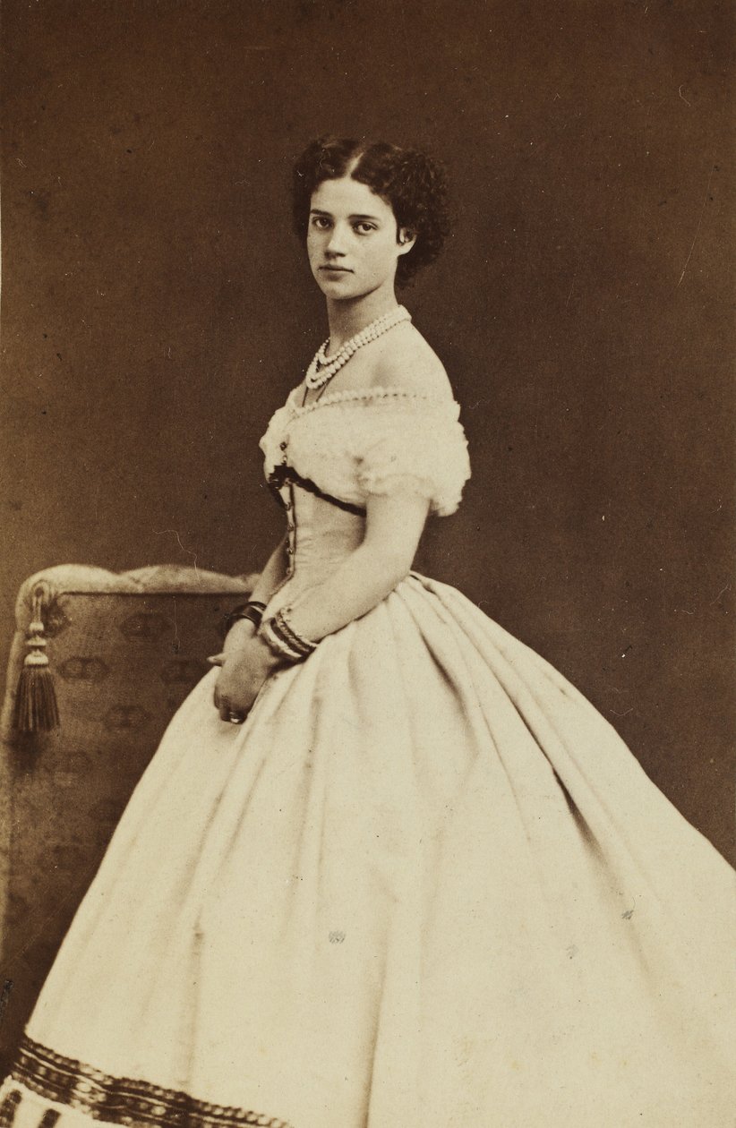 Portrett av prinsesse Dagmar av Danmark 1847-1928, 1866. av Georg Emil Hansen