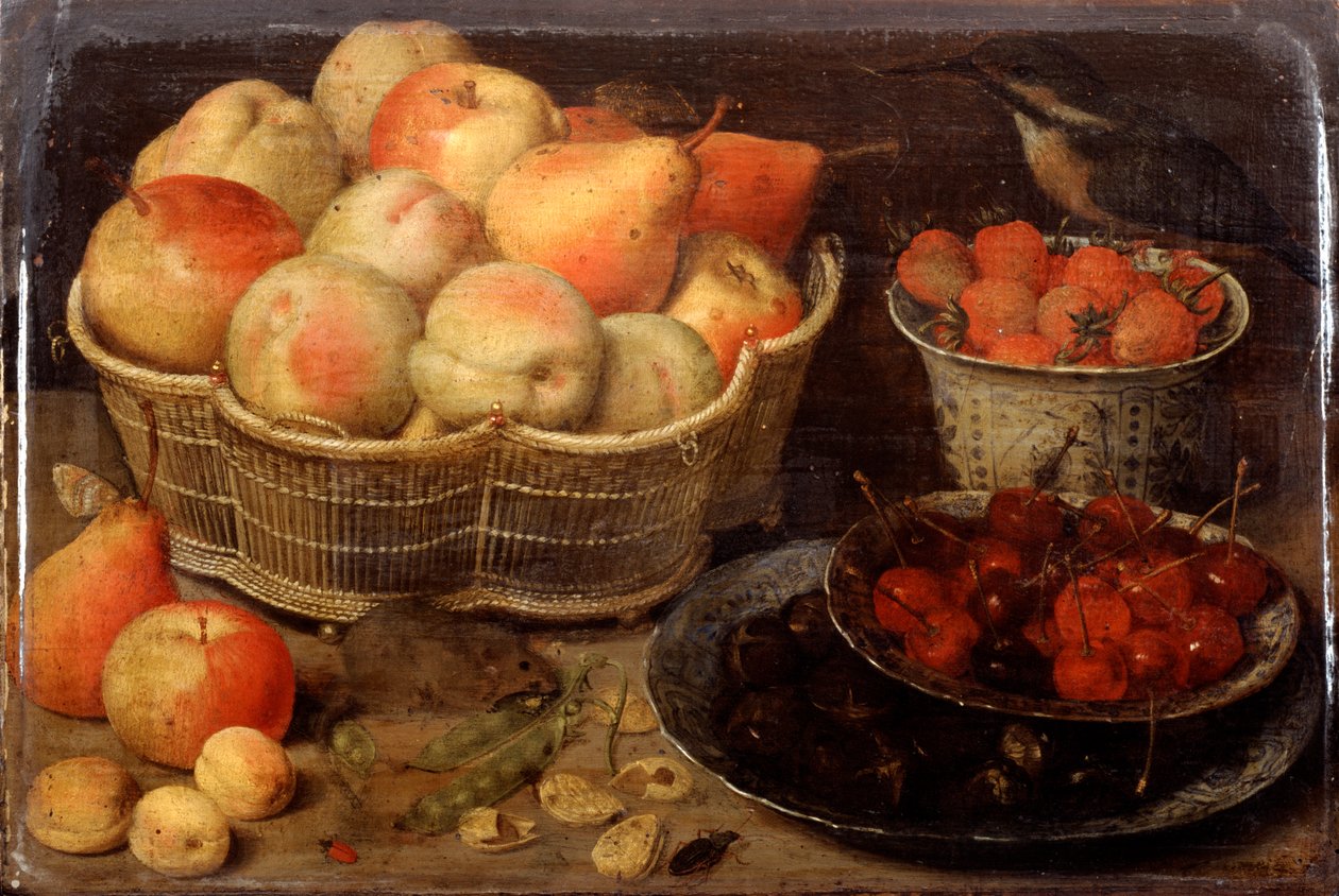 Stilleben med frukt, sent på 1500-tallet av Georg Flegel