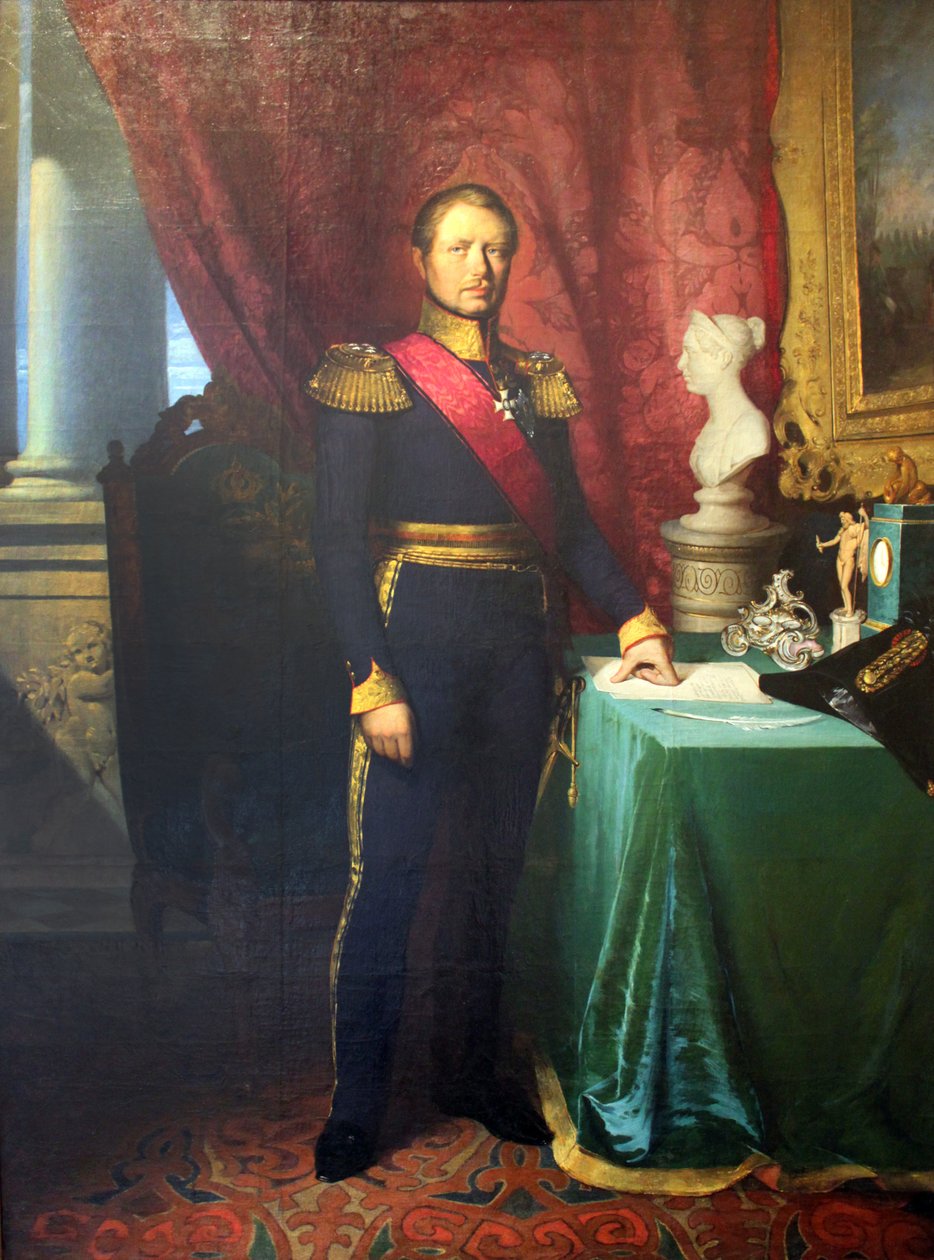 Erhardt kong Wilhelm I av Württemberg anagoria av Georg Friedrich Erhardt