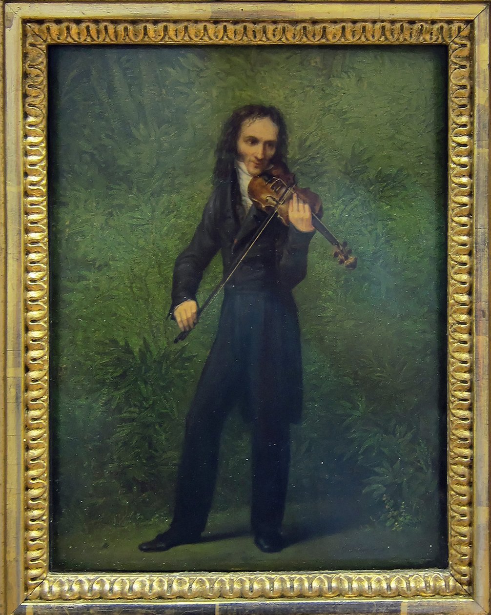 Portrett av Niccolò Paganini 1782-1840, 1830-1831 av Georg Friedrich Kersting