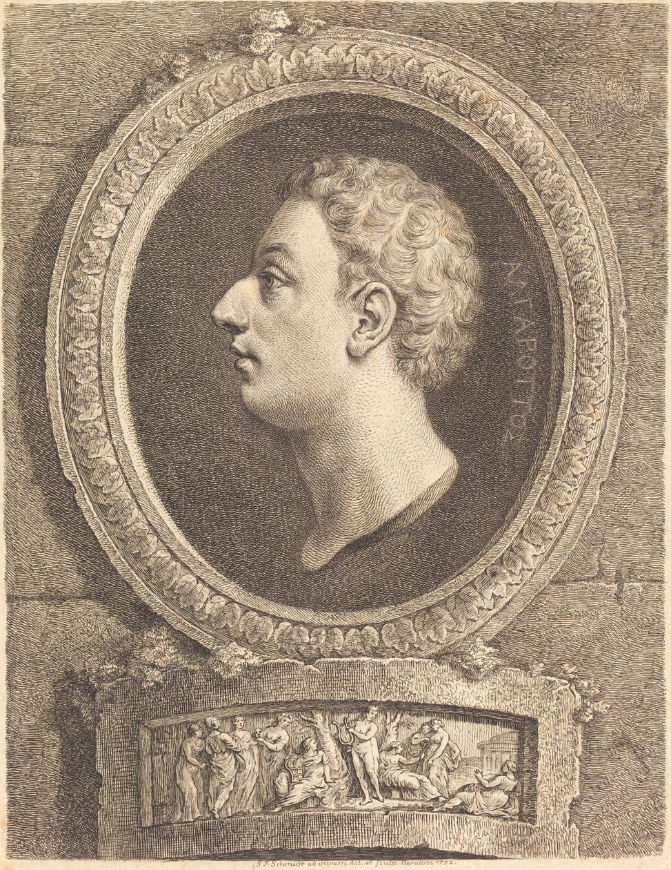 Francesco Algarotti av Georg Friedrich Schmidt