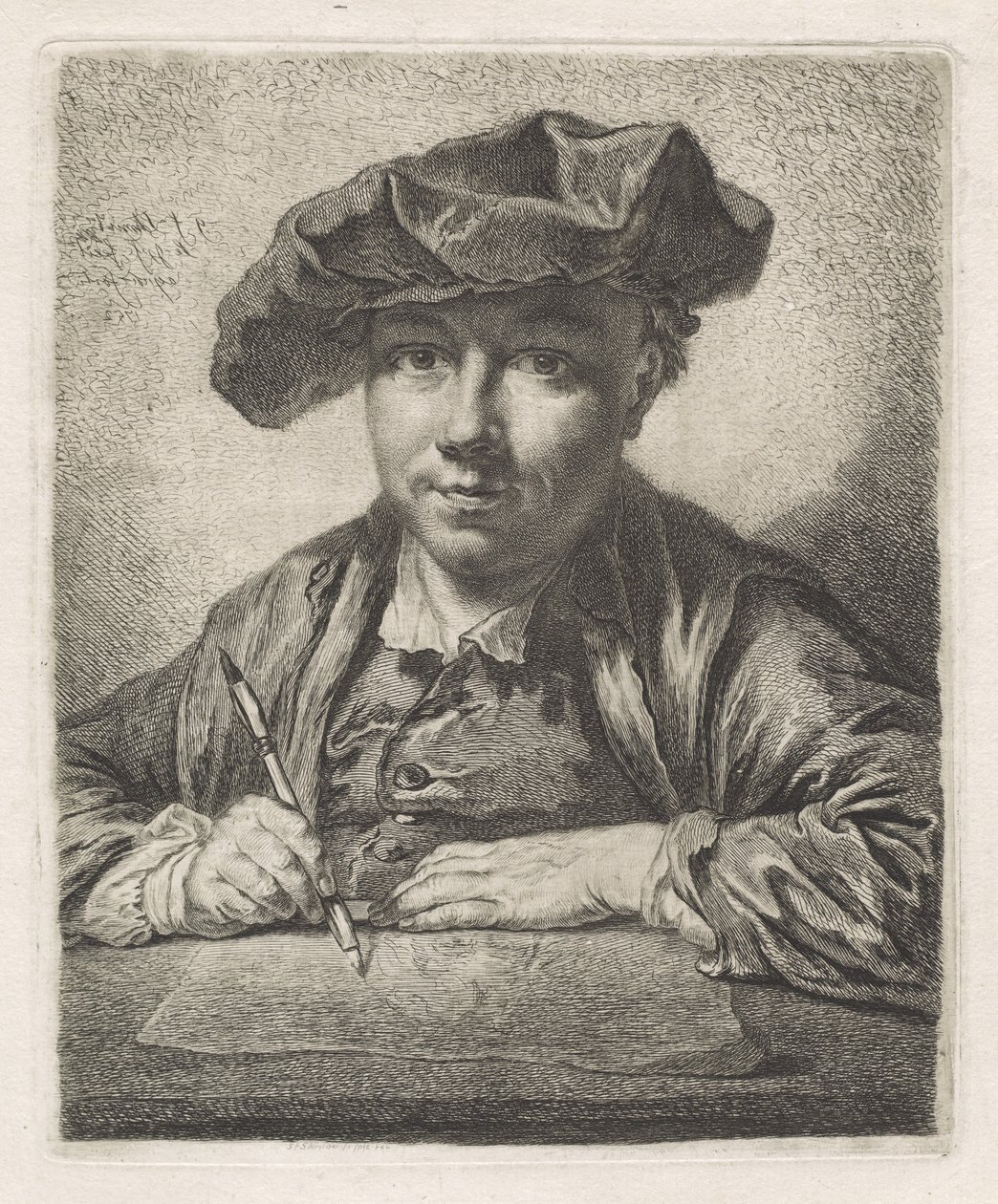 Selvportrett av Georg Friedrich Schmidt