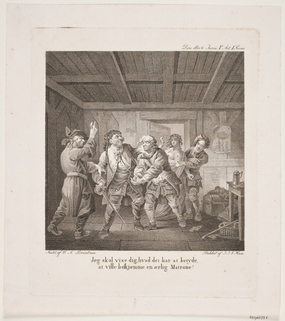 Illustrasjon til Holbergs Komedier av Georg Haas