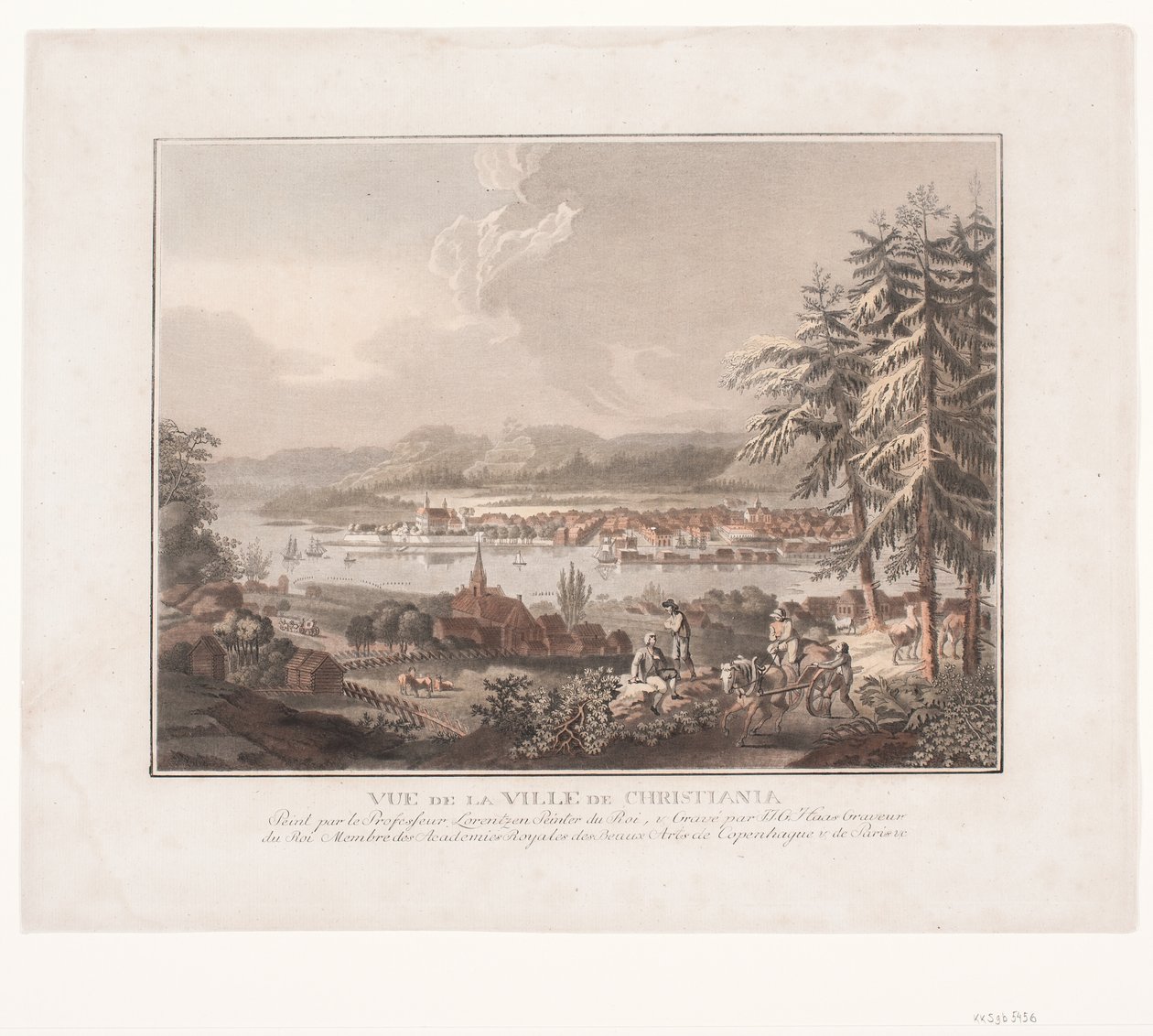 Utsikt over Kristiania by av Georg Haas
