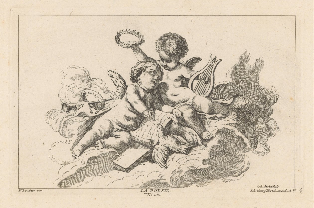 Poëzie La Poesie (tittel på objekt) Livre des Arts (serietittel) av Georg Leopold Hertel