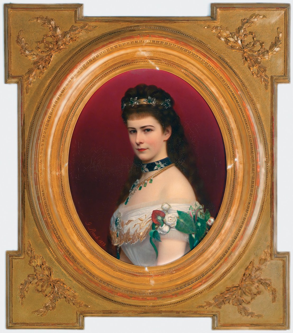 Portrett av Elisabeth av Bayern med Diadem, før 1885 av Georg Martin Ignaz Raab