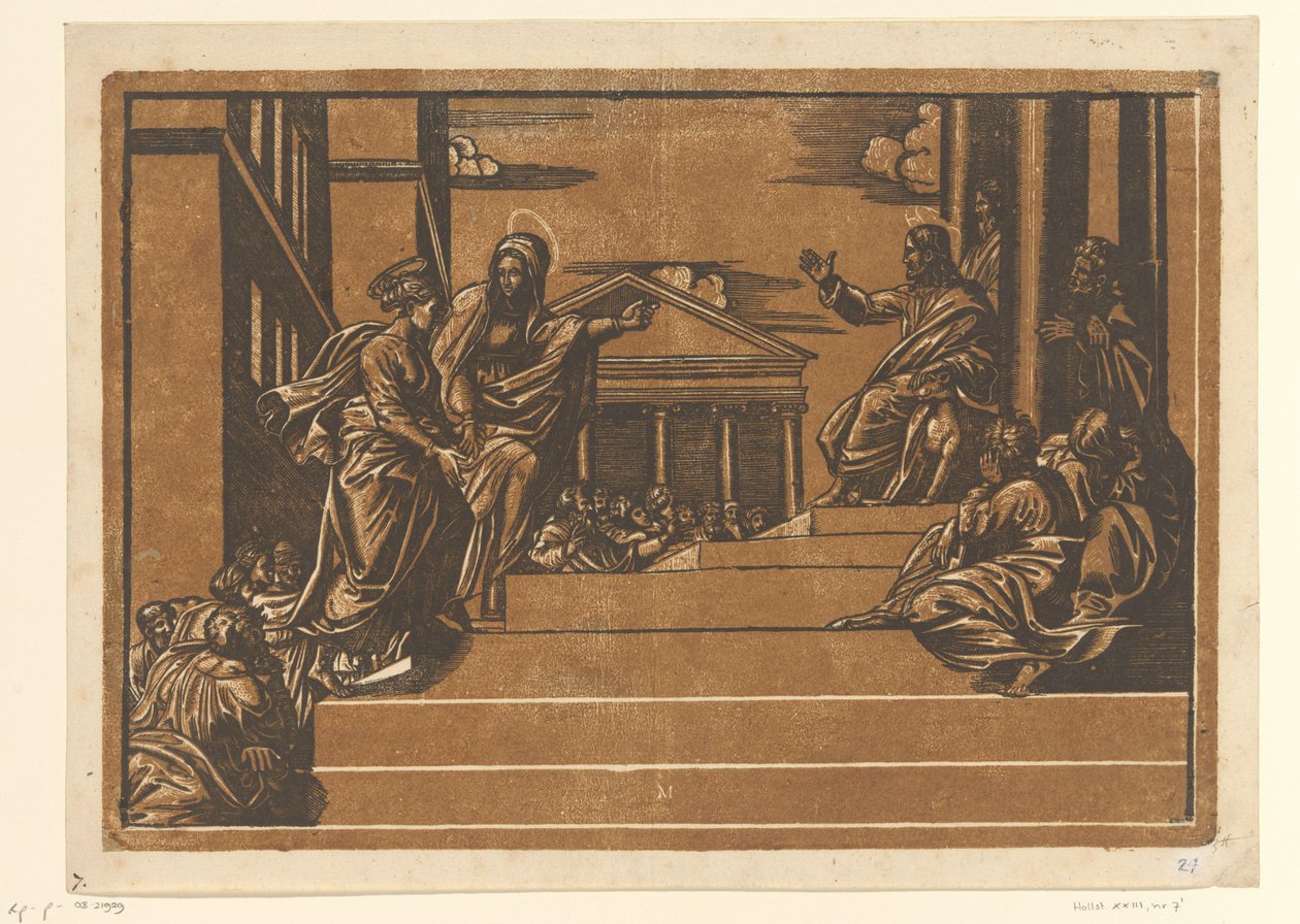 Marta leder Maria Magdalena til templet av Georg Matheus
