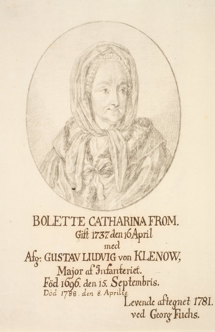 Portrett av Bolette Catharina From av Georg Mathias Fuchs