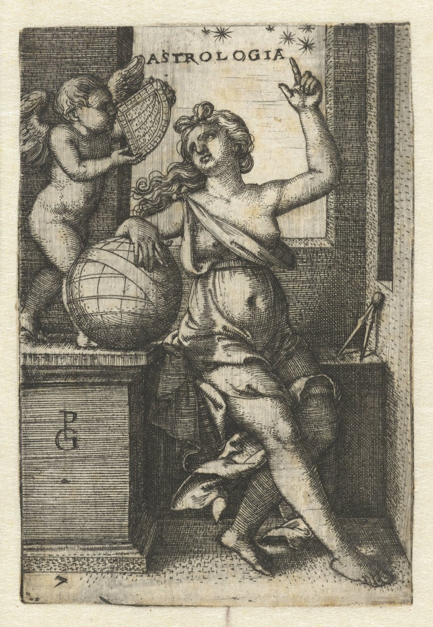 Astronomi Astrologi (tittel på objekt) Seven Liberal Arts (serietittel) av Georg Pencz