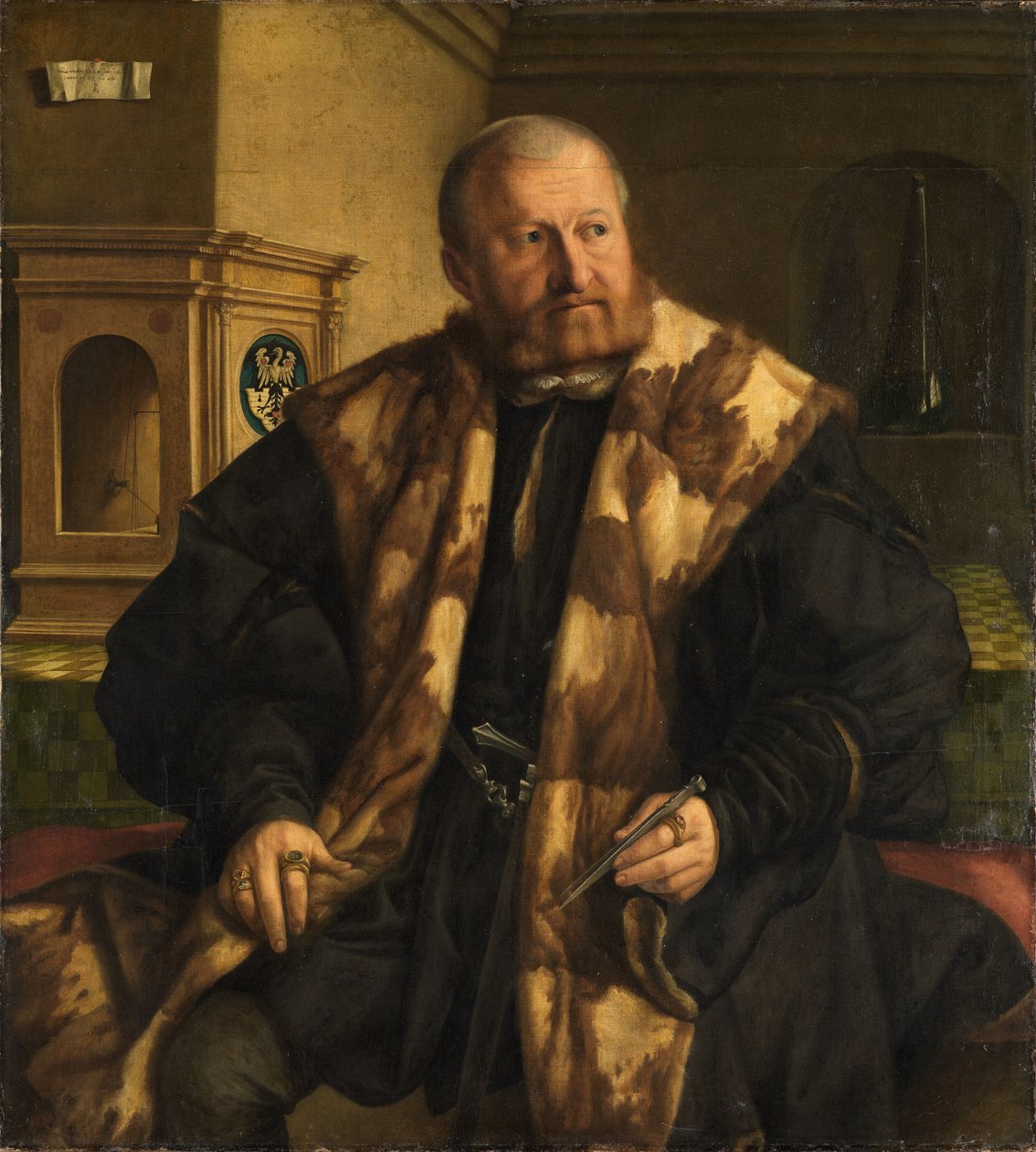 Portrett av Nürnbergs myntmester Jörg Herz av Georg Pencz