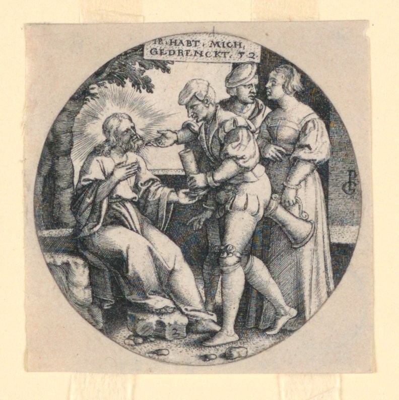 Kristus i hagen av Georg Pencz