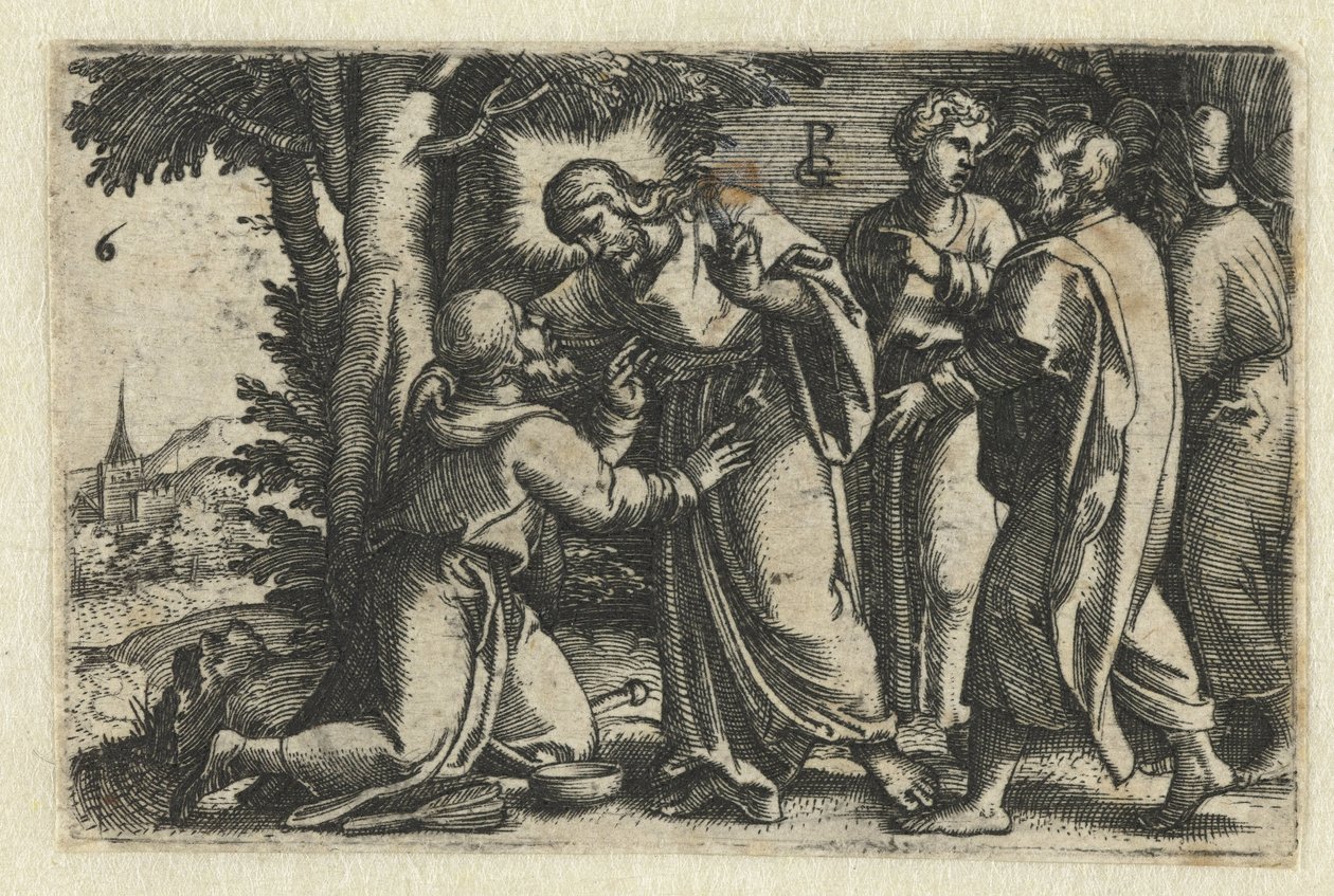 Kristus helbreder en spedalsk Life of Christ (serietittel) av Georg Pencz