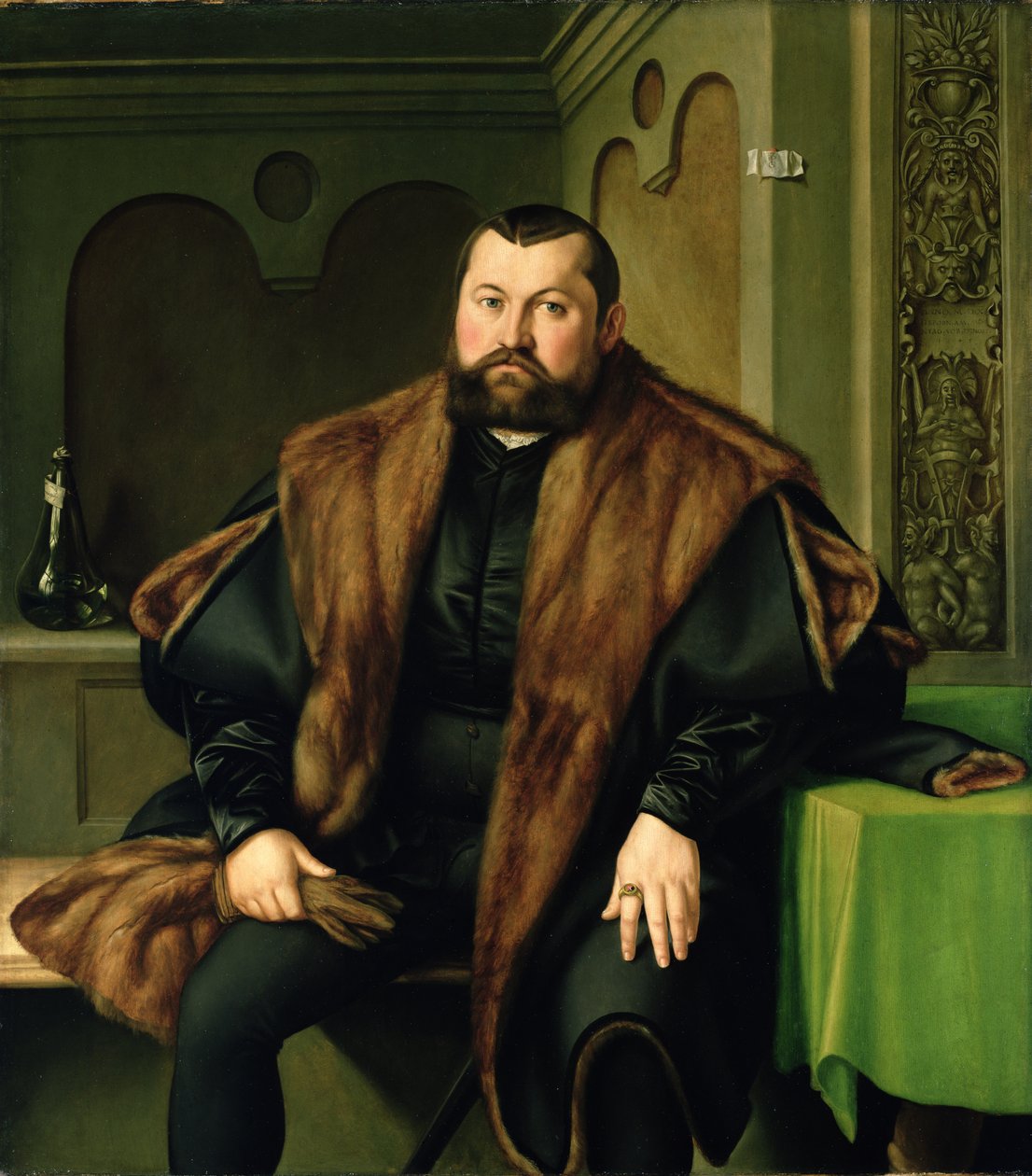 Portrett av Sigmund Baldinger (1510-1558), 1545 av Georg Pencz