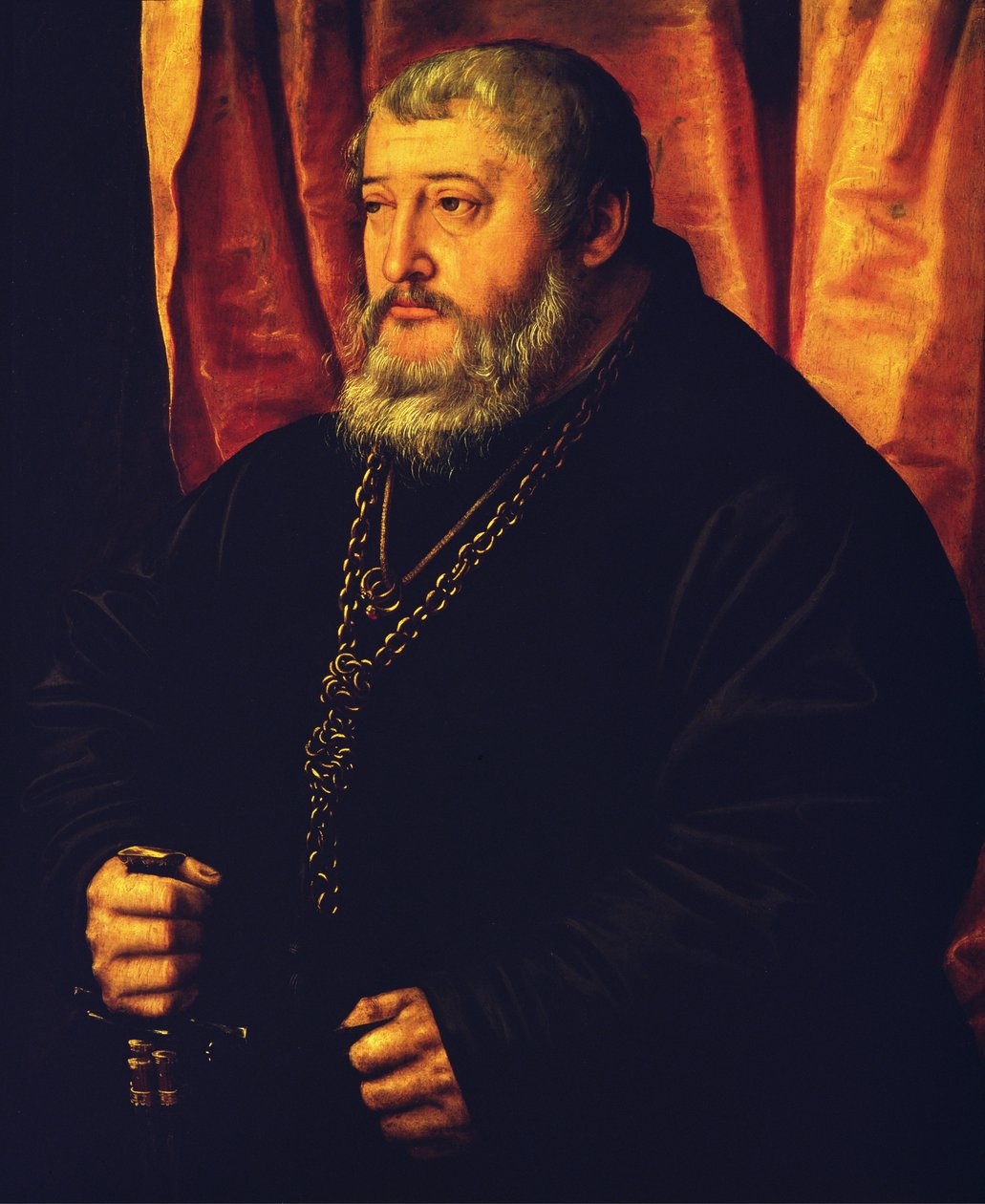 Portrett av kurfyrsten Palatine Otto Henry, 1543 (olje på tre) av Georg Pencz