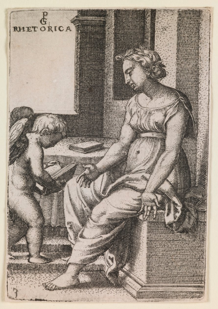 Rhetorica, fra serien "The Liberal Arts" av Georg Pencz