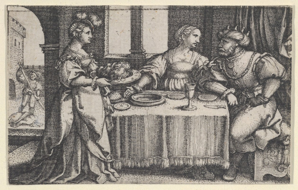 Salome med hodet til døperen Johannes. av Georg Pencz