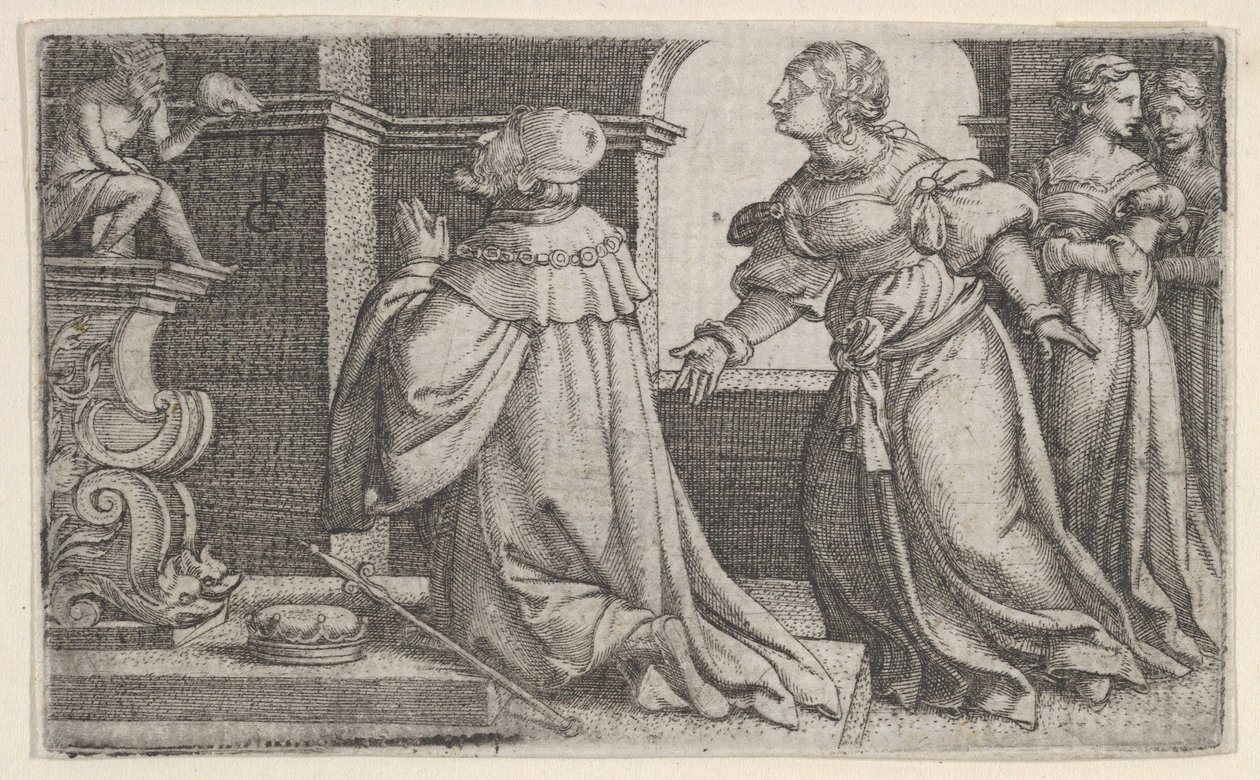 Salomo tilber idoler. av Georg Pencz