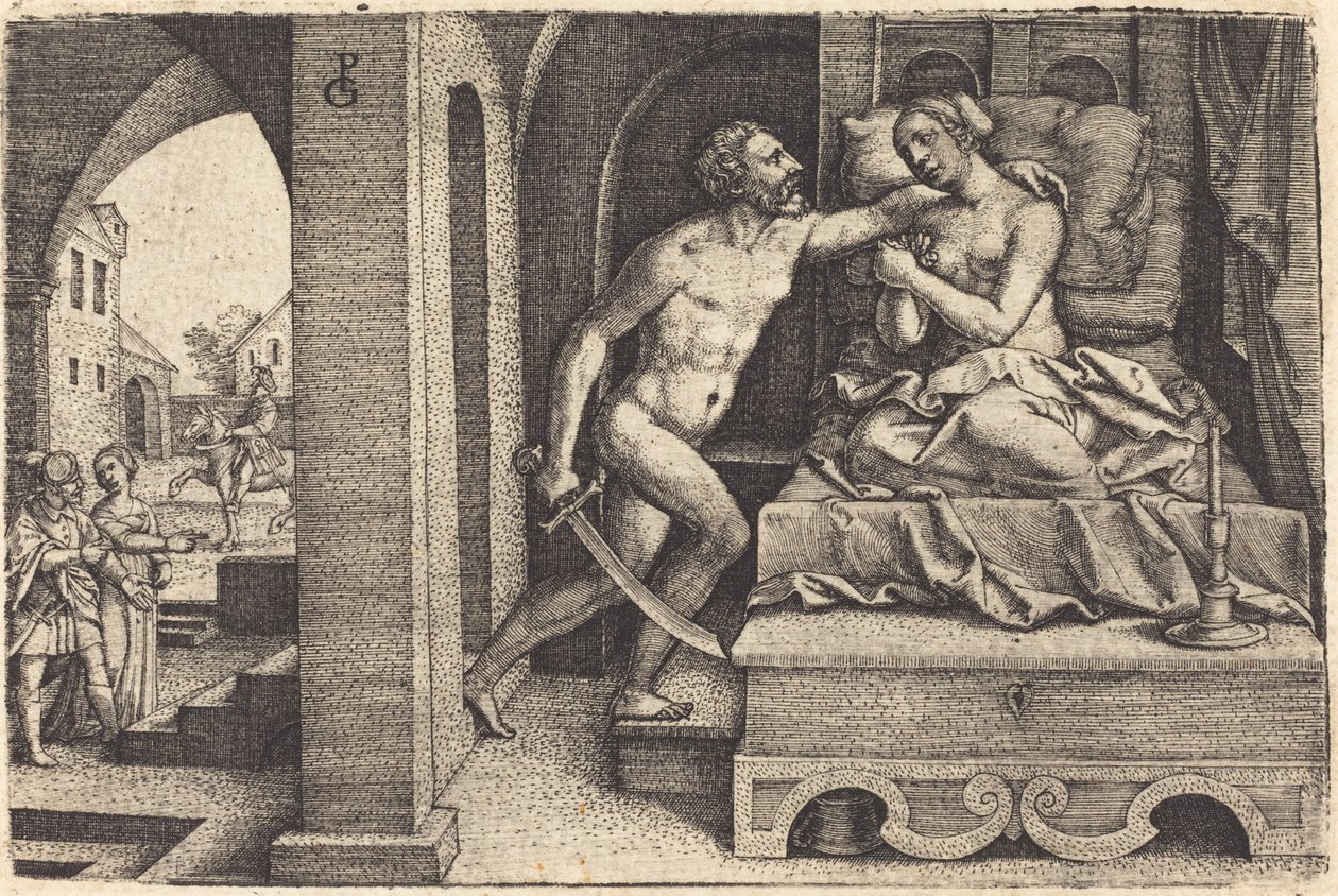 Tarquin og Lucretia av Georg Pencz