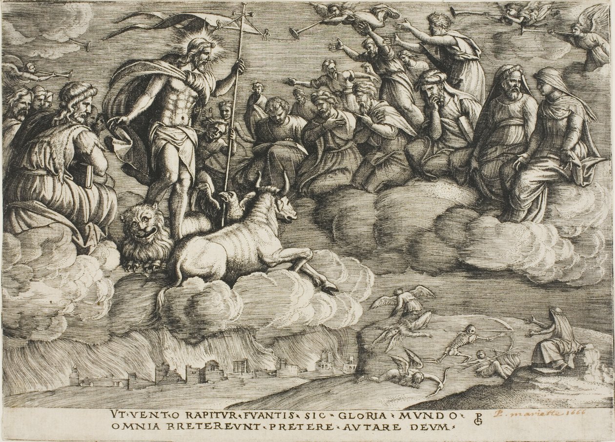 The Triumph of Eternity, plate seks fra The Triumphs of Petrarch av Georg Pencz