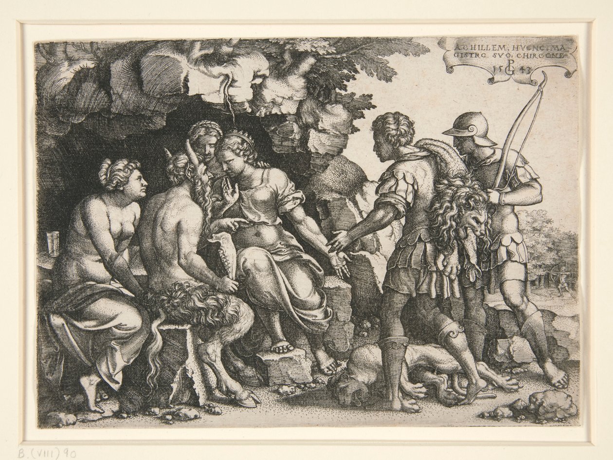 Thetis og Chiron av Georg Pencz