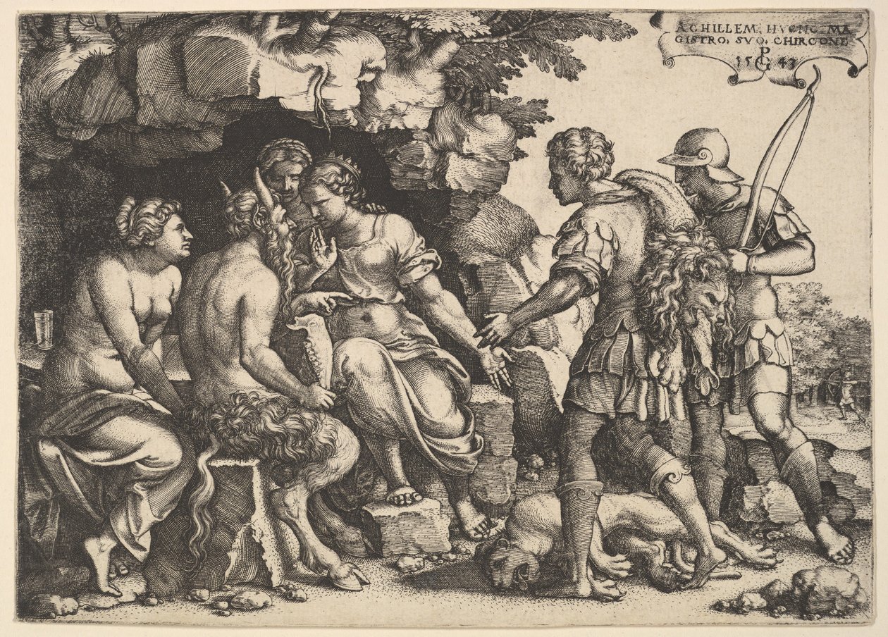 Thetis og Chiron, 1543. av Georg Pencz