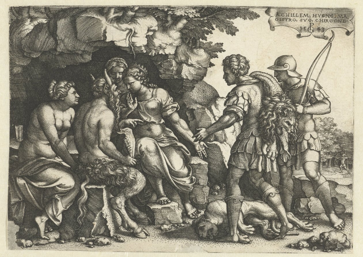 Thetis og Chiron i samtale av Georg Pencz