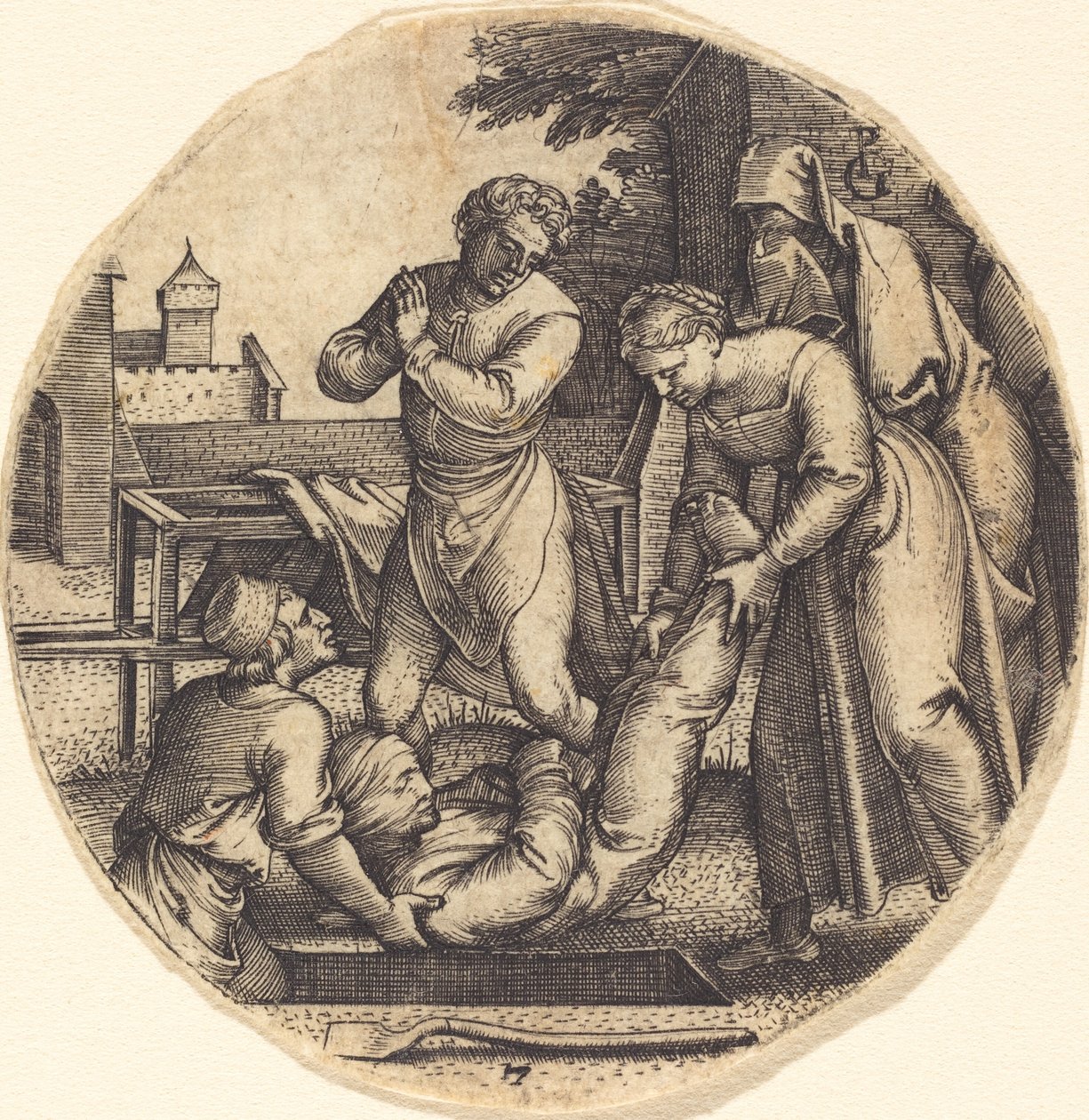 Å begrave de døde av Georg Pencz