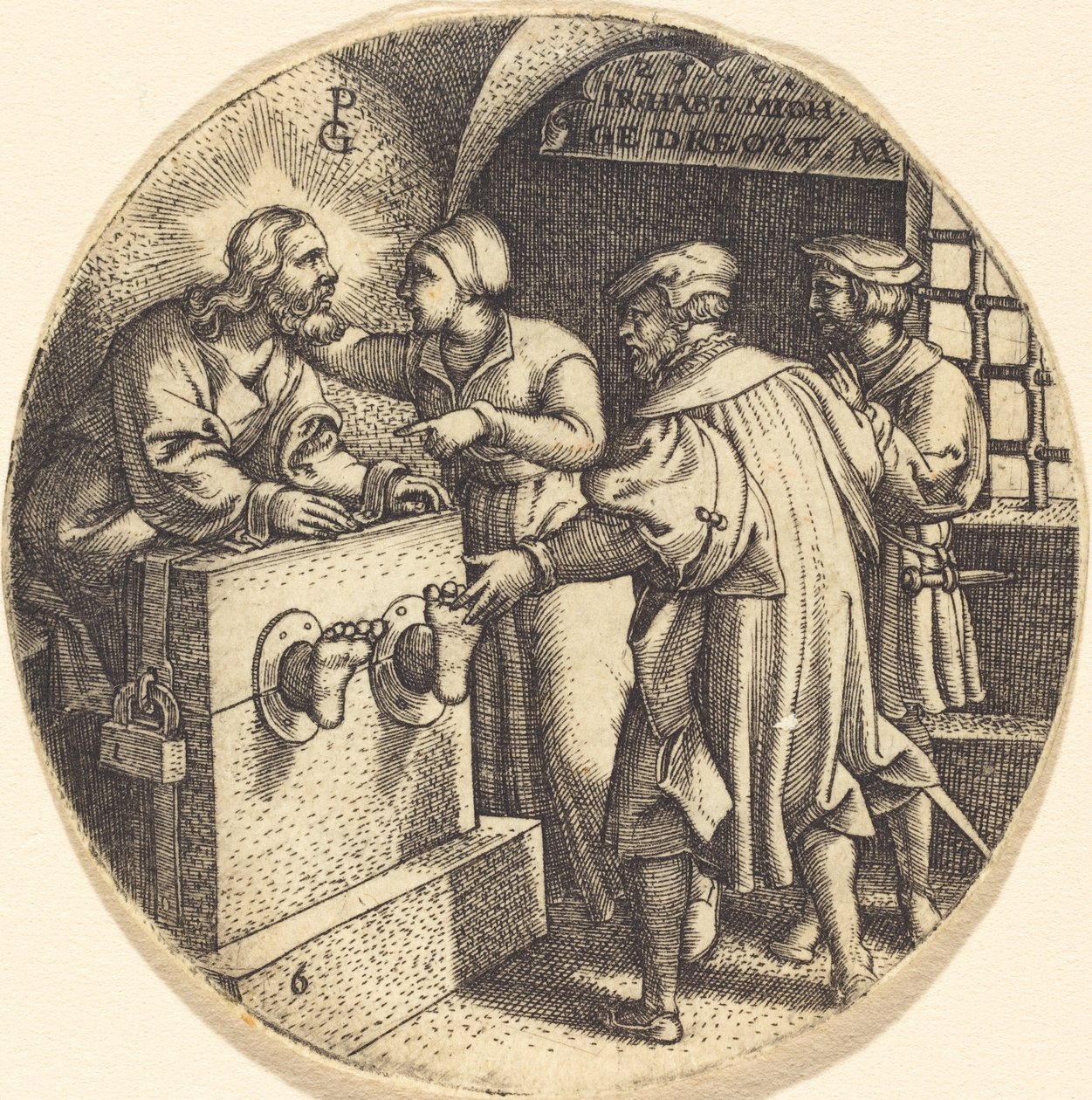 Å besøke de fengslede av Georg Pencz