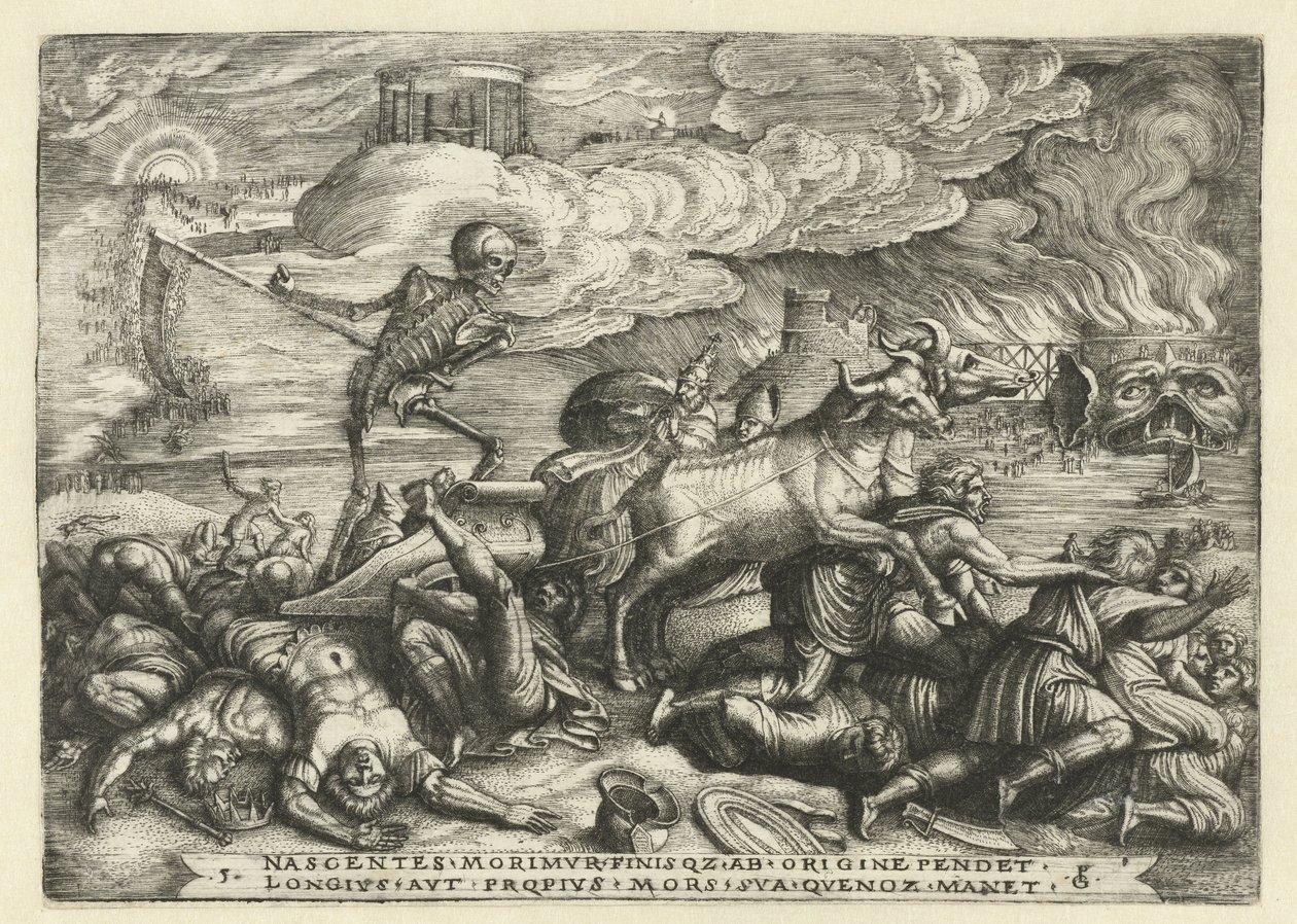 Dødens triumf Six Triumphs of Petrarch (serietittel) av Georg Pencz