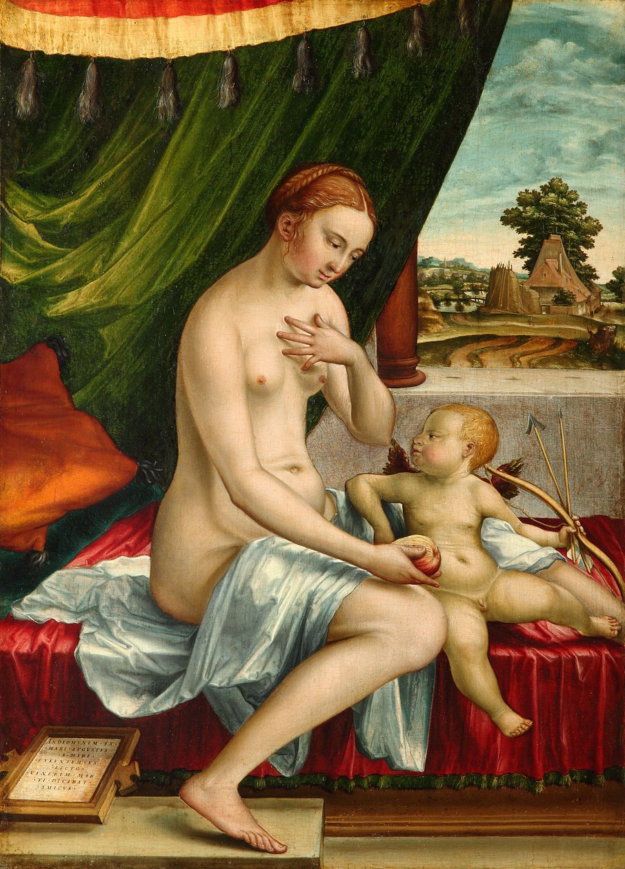 Venus og Amor av Georg Pencz
