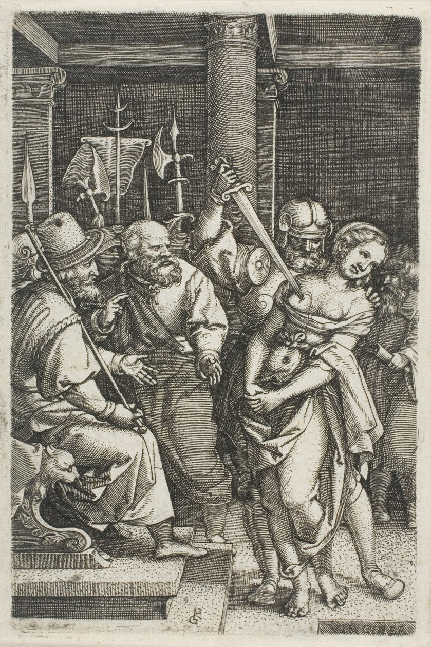 Virginius dreper sin datter av Georg Pencz