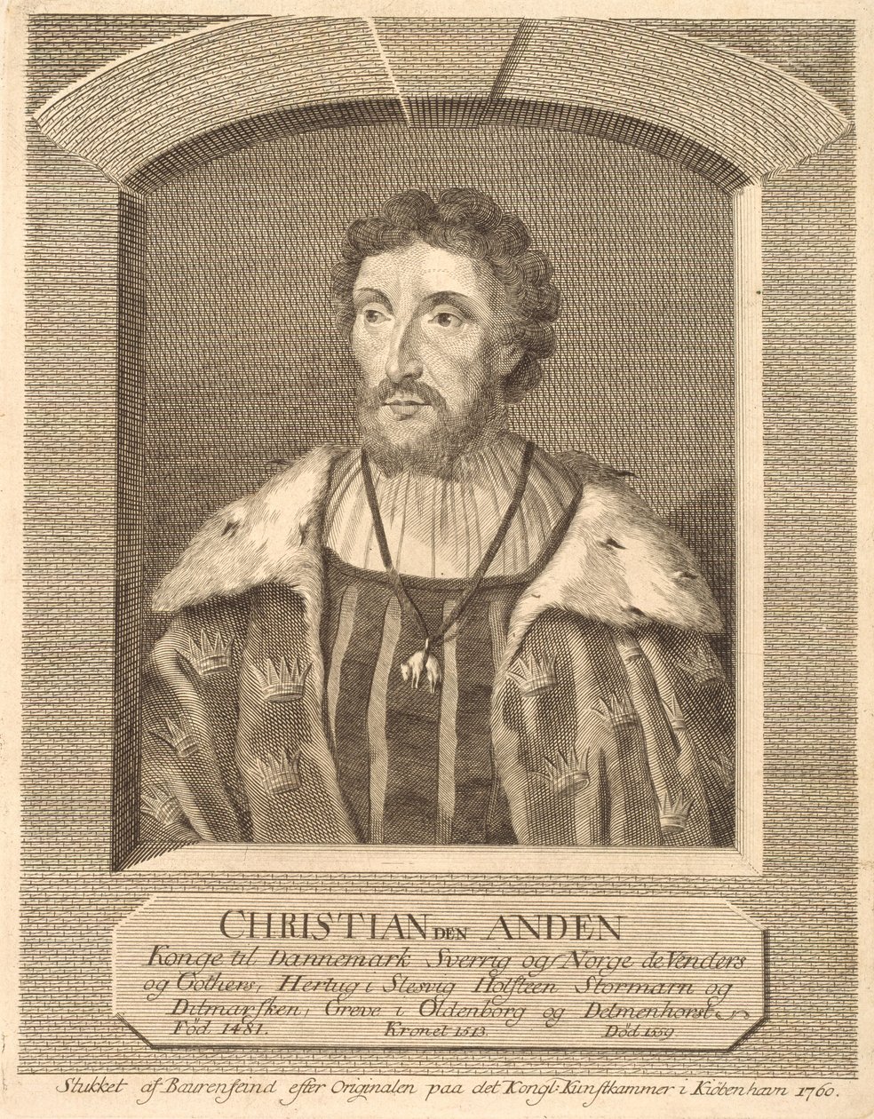 Christian II av Georg Vilhelm Baurenfeind
