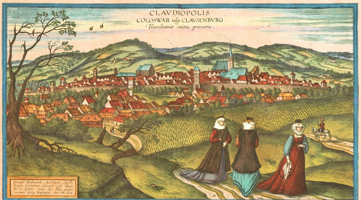 Romania av Georg and Hogenberg Franz (1535-90) Braun