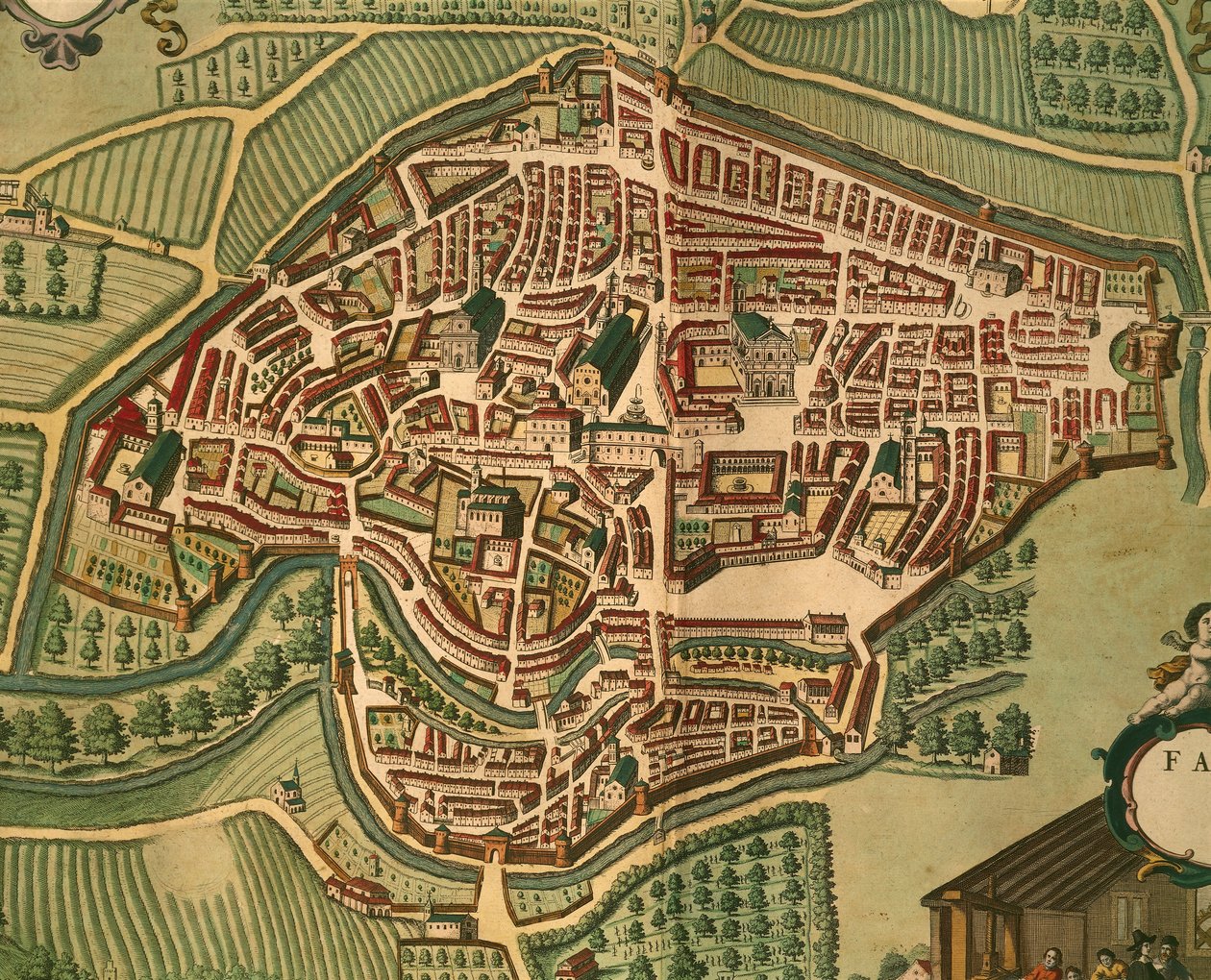 Fabriano fra Cities of the World av Georg Braun av Georg Braun and Hogenberg Franz
