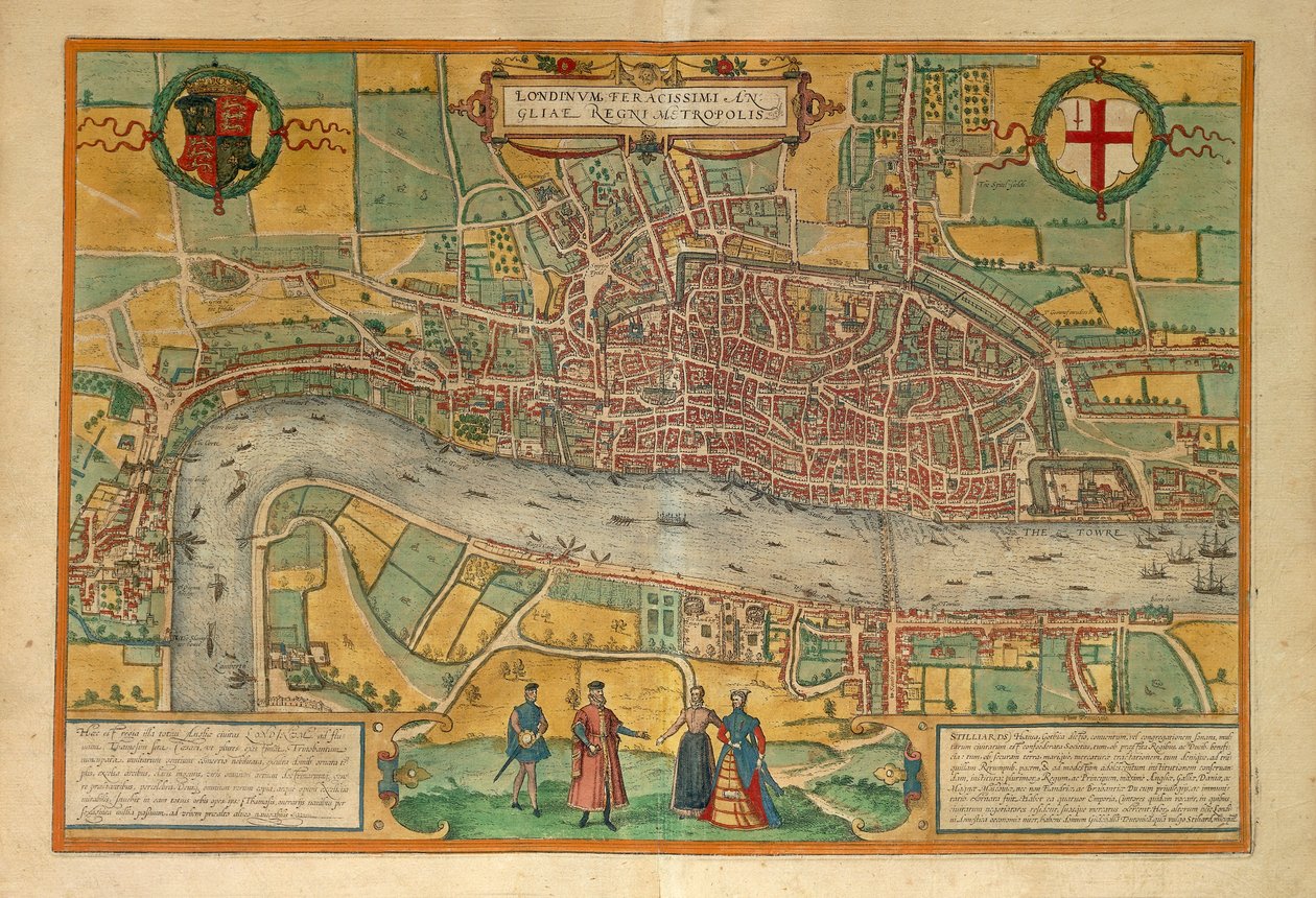 Map of London from Civitates Orbis Terrarum by Georg Braun   1120213   no       norwegian Successfully Translated  Original: Untitled Tripterocalyx pedunculatus, 1935. Translat: Untitled Tripterocalyx pedunculatus, 1935. 1138781 no norwegian Successfully T av Georg Braun and Hogenberg Franz